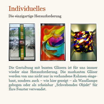 Individuelles - Die einzigartige Herausforderung.